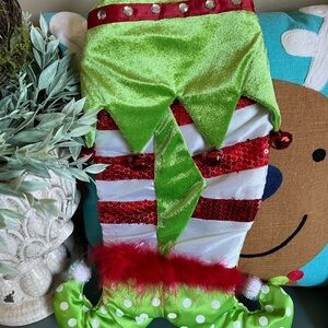 LIKE NEW PIER 1 CUTE CHRISTMAS STOCKING
